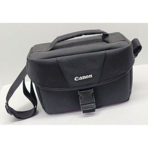 Canon EOS Shoulder Bag 100ES DLSR Storage Travel Bag Black W/ Adjustable Strap